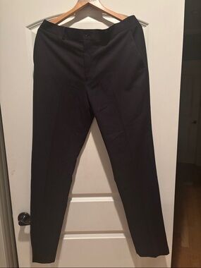 Alfani Men's Black Dress Pants - Modern Tapered Silhouette